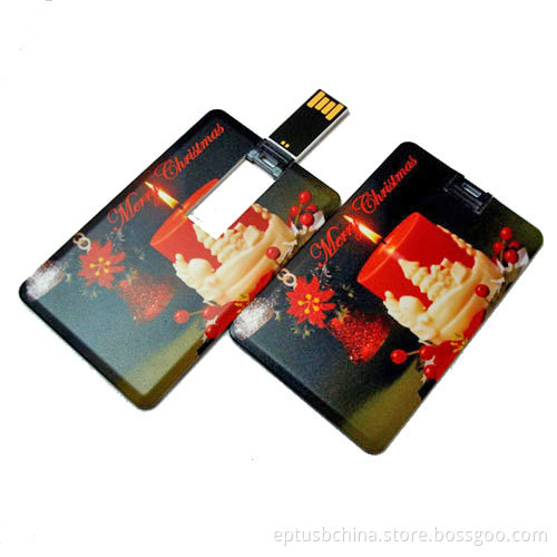 New 4GB Flip Credit Card USB Flash Memory Stick Drive (EC030)